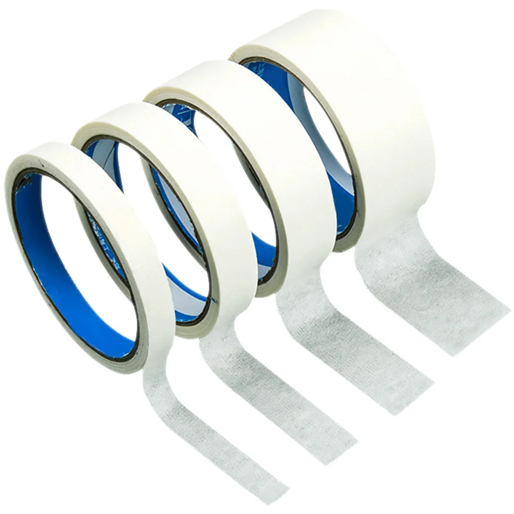 4 Rolls Masking Glue Painter Tape Tearable Drawing Universal Adhesive White Painters Paper Student Use Out