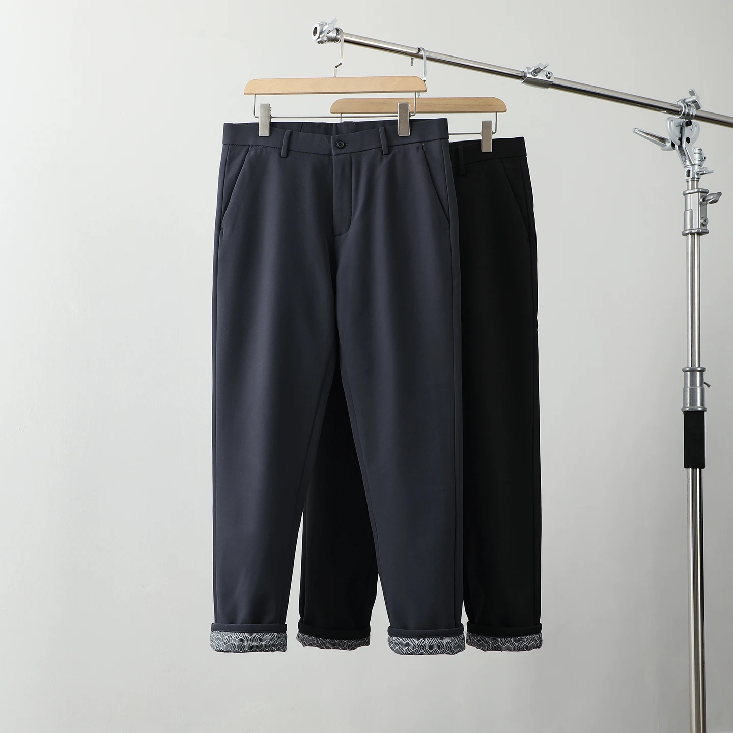 

90 Du down Thermal Outdoor Men's Casual Straight Leg Pants Windproof Waterproof Comfortable Warm Trousers for Autumn Winter