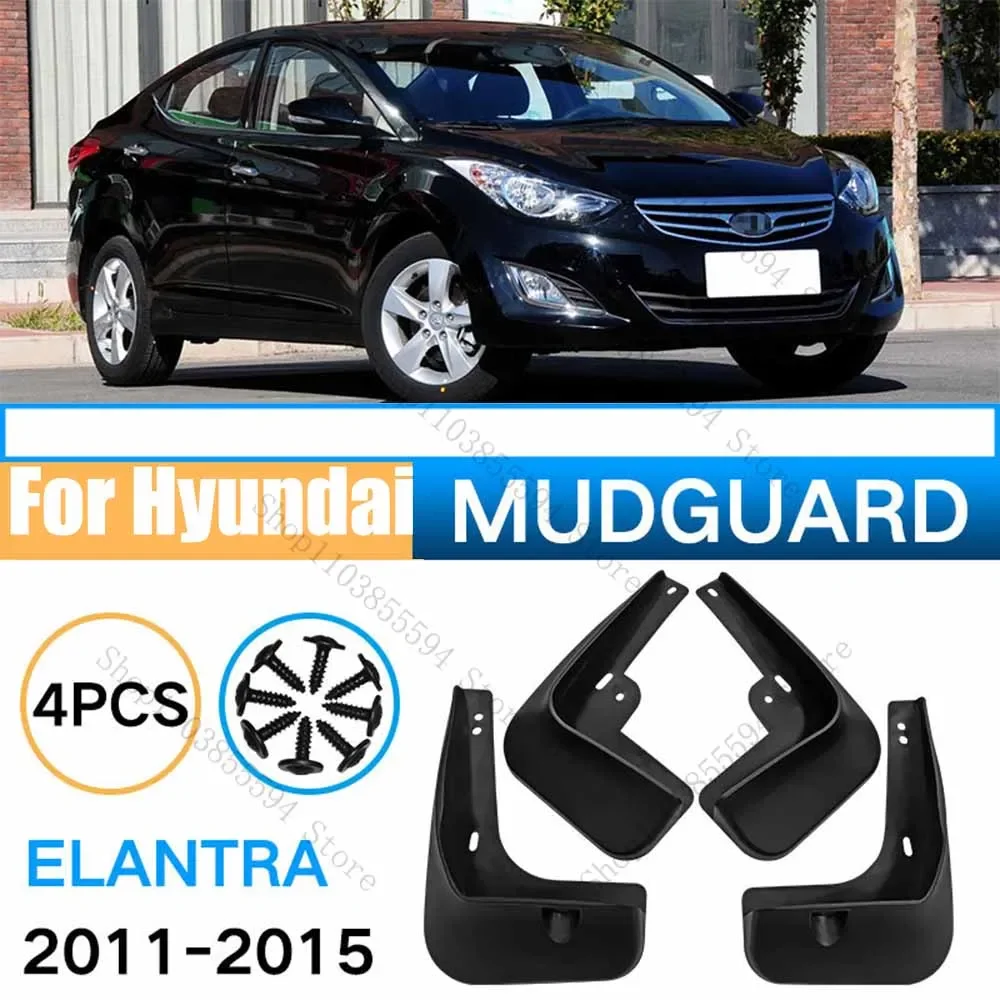 

4x for Hyundai Elantra 2011-2015 Mud Flaps Splash Guards Flap Mudguards Fender Car Styling Accessories