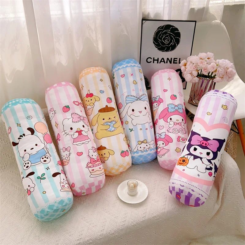 Sanrio Comfortable Back Cushion My Melody Hello Kitty Cinnamoroll Long Pillow Japanese Style Leg Pillow Bed Sofa Washable Girl