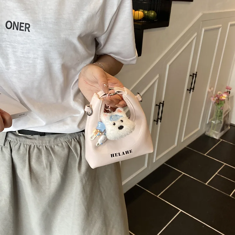 

​​2025 Kids Vintage Leather Mini Bag Cute Dog Moon Crossbody Purse for Girls Small Shoulder Bag for Lipstick Earphones