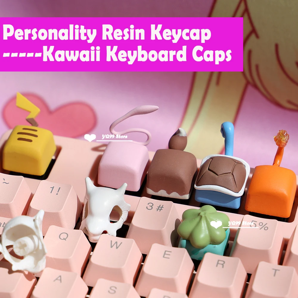 

ESC Key Personality Resin Keycap Three-dimensional Anime Cartoon Elf Keycaps kawaii Keyboard keycaps Compatible with MX Switches