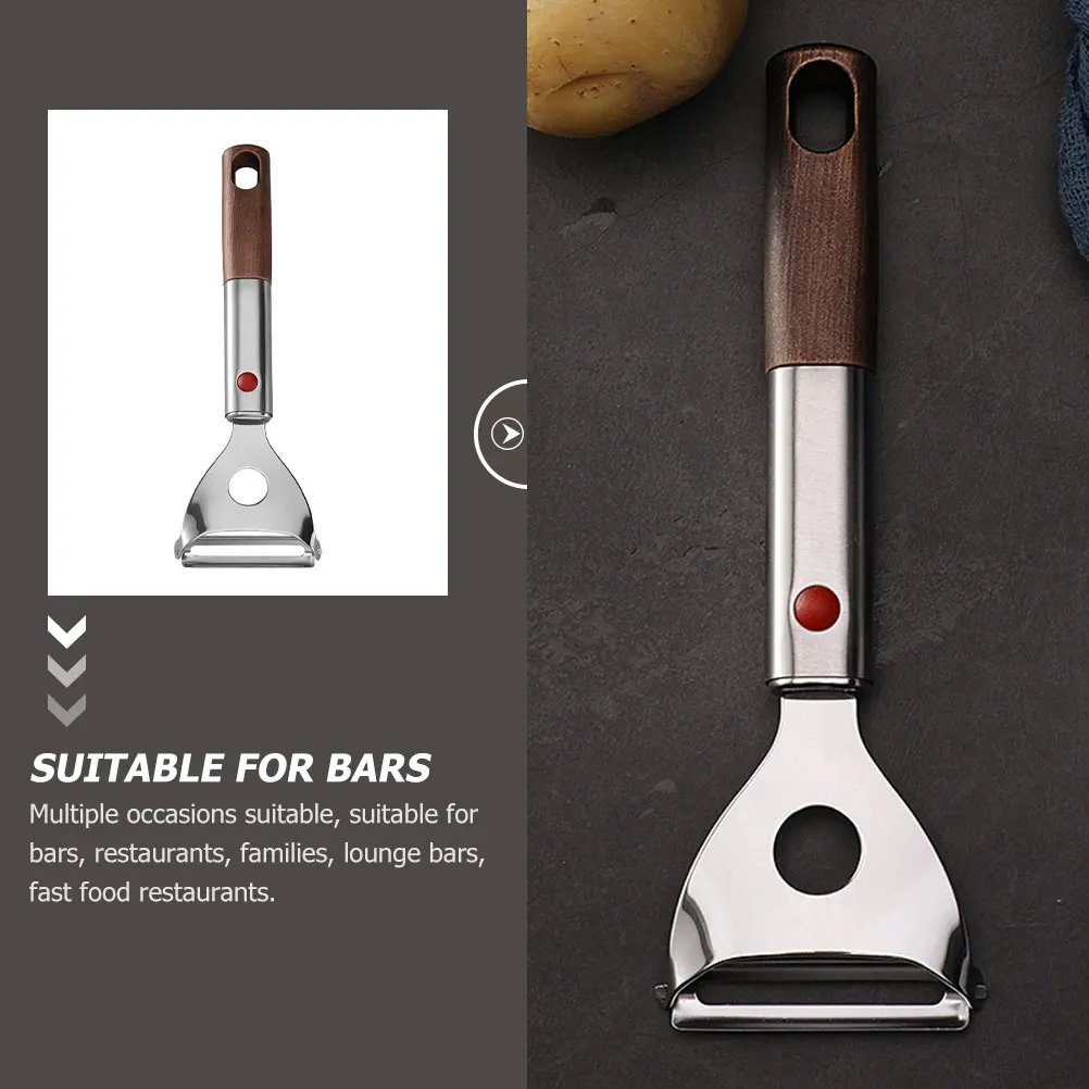 

Manual Stainless Steel Peeler Professional Carrot Cucumber Light Brown Ergonomic Design Compact Easy Carry Suitable Bars