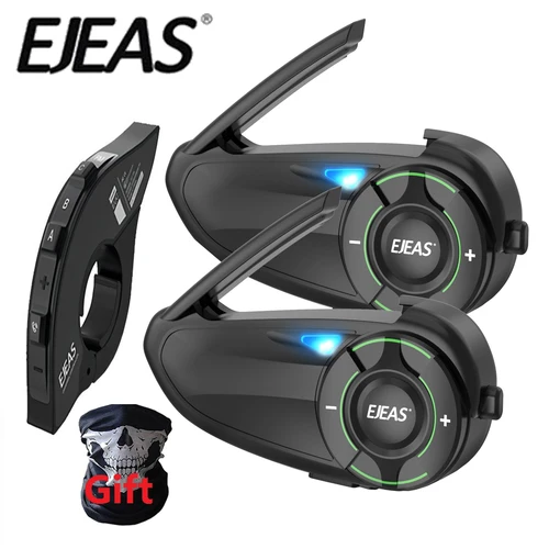 EJEAS Q8 오토바이 BT5.1 헬멧 인터콤 충전 인터페이스 Type-C는 채널 전환이 가능한 새로운 Mesh3.0 기술을 채택합니다.