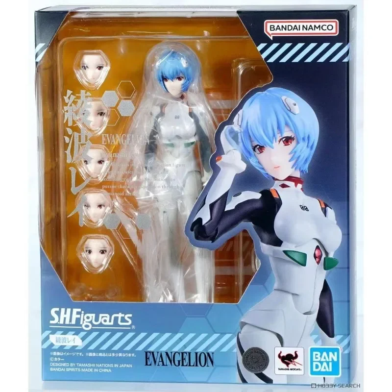 In Stock Bandai SHFiGUARTS Ayanami Rei Neon Genesis Evangelion EVA New Movie Version Action Figure Decor Collection Model Figure