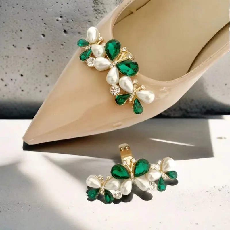 1 Pc Detachable Shoe Charms for High Heels, Elegant Shoe Toe Ornaments, Shoe Upper Decor Accessories