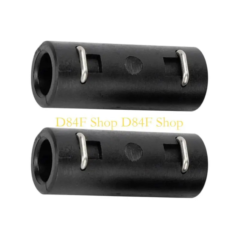 D84F Black Pressure Washer Hose Extension Fitting 2 Piece Clip Lock Coupler Set for Joining Hose Sections in Outdoor Cleaning