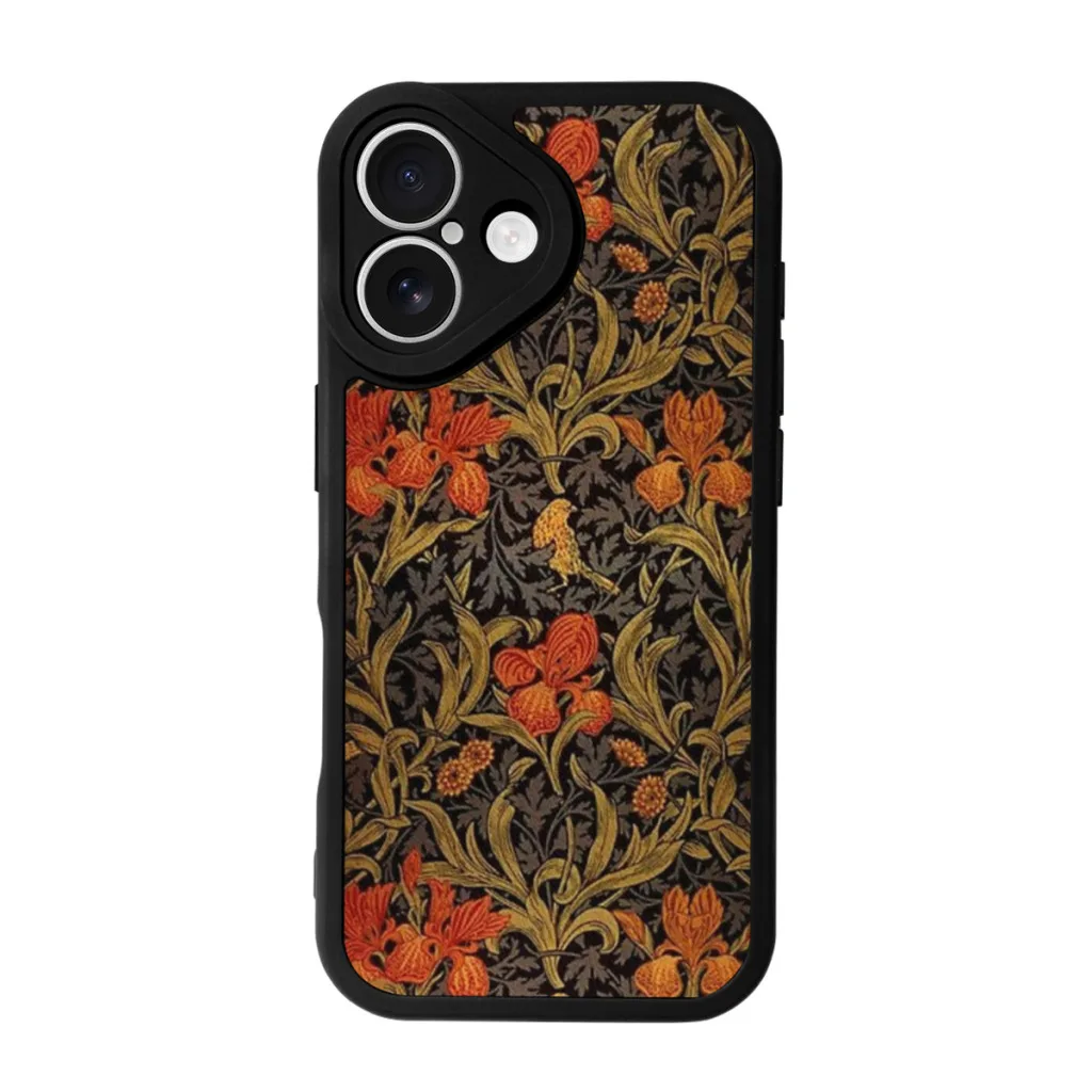 Vintage Victorian Wallpaper 4, William Morris Phone Case For iPhone 16 Pro Max Plus Soft Silicone Skin Case