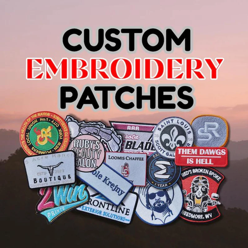 

Custom Embroidered Patch Iron On Patches For Clothing Thermoadhesive Patches Custom Personalized Design Logo For Company Team