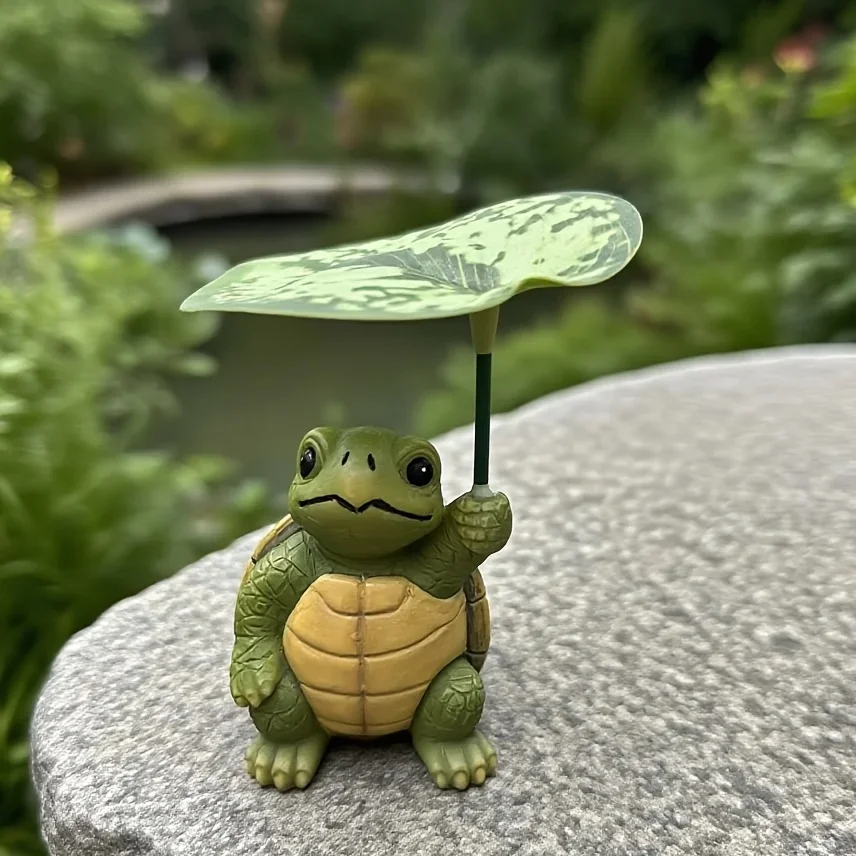 3 Pcs Cute Turtle Resin Ornament Can Be Used as a Decoration for Your Garden, Living Room, Flower Pots, and Outdoor Spaces.