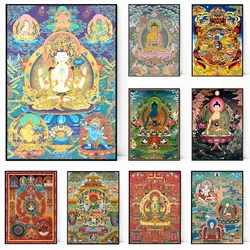 Buddhist Poster Bodhisattva Buddha Canvas Printing Posters Buddhist Wall Art Decoration Painting For Home Room Art Decoration