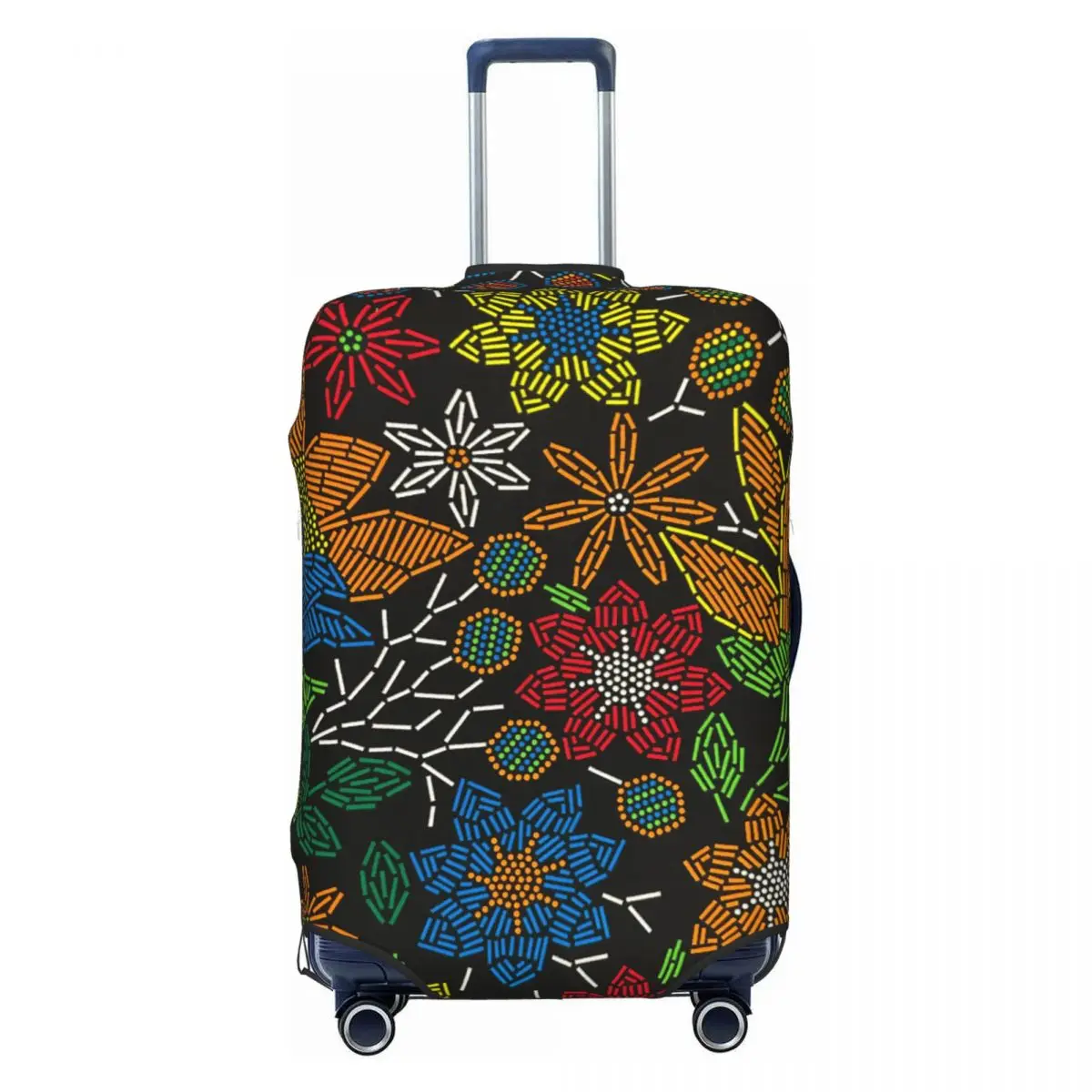 

Пользовательские геометрические африканские этнические племенные чехлы с узором Анкары, эластичные защитные чехлы для багажа для 18-32 дюймов