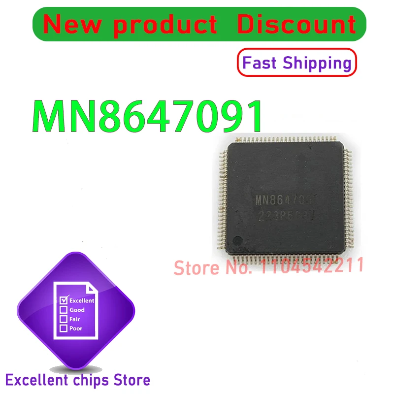 

1pcs/lot New Original MN8647091 8647091 QFP-100 Chipset In Stock