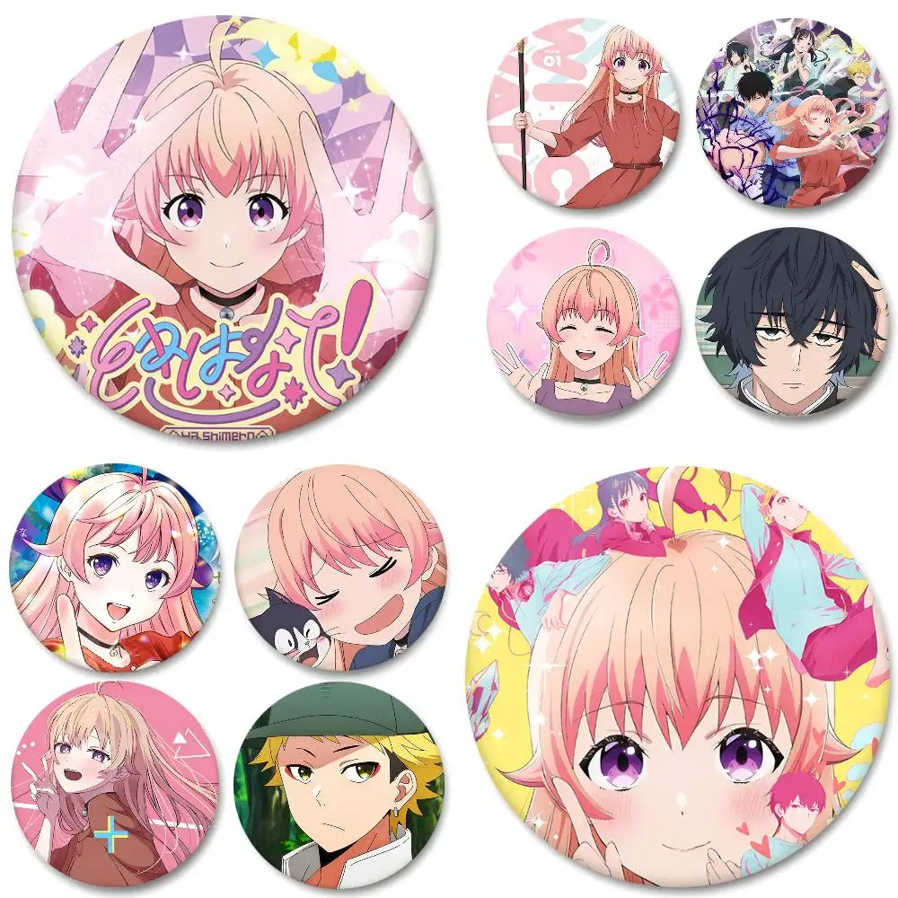 Comics WITCH WATCH Rundes Abzeichen, kreative Brosche, Kleidung, Rucksack, Zubehör, Anstecknadel