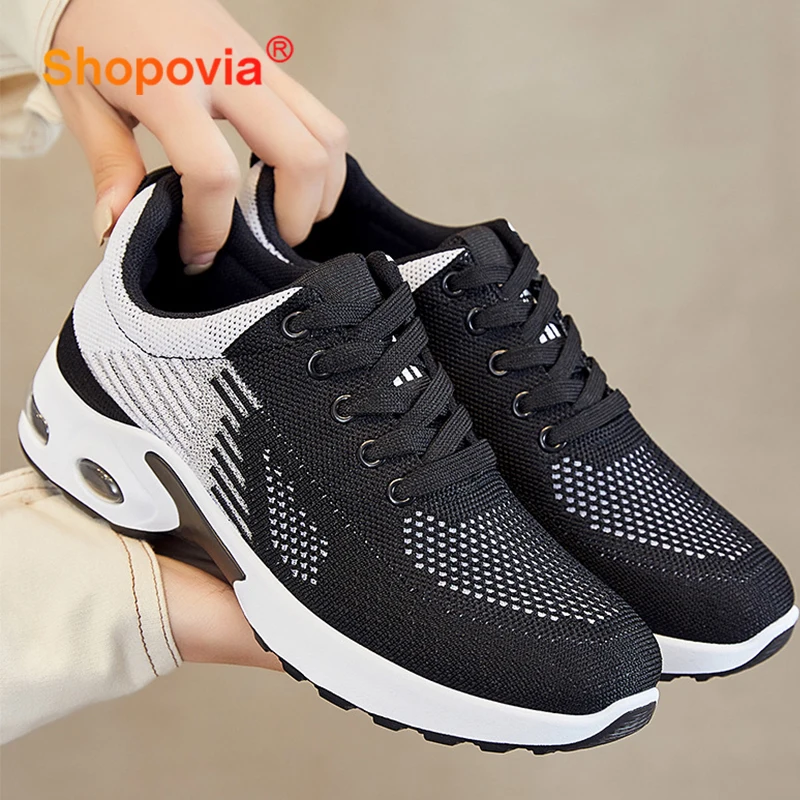 Fashion Breathable Anti Slip Vulcanized Sole Women's Sneaker Outdoor Fitness Running Women's Sport Shoes Portable Tennis Shoes