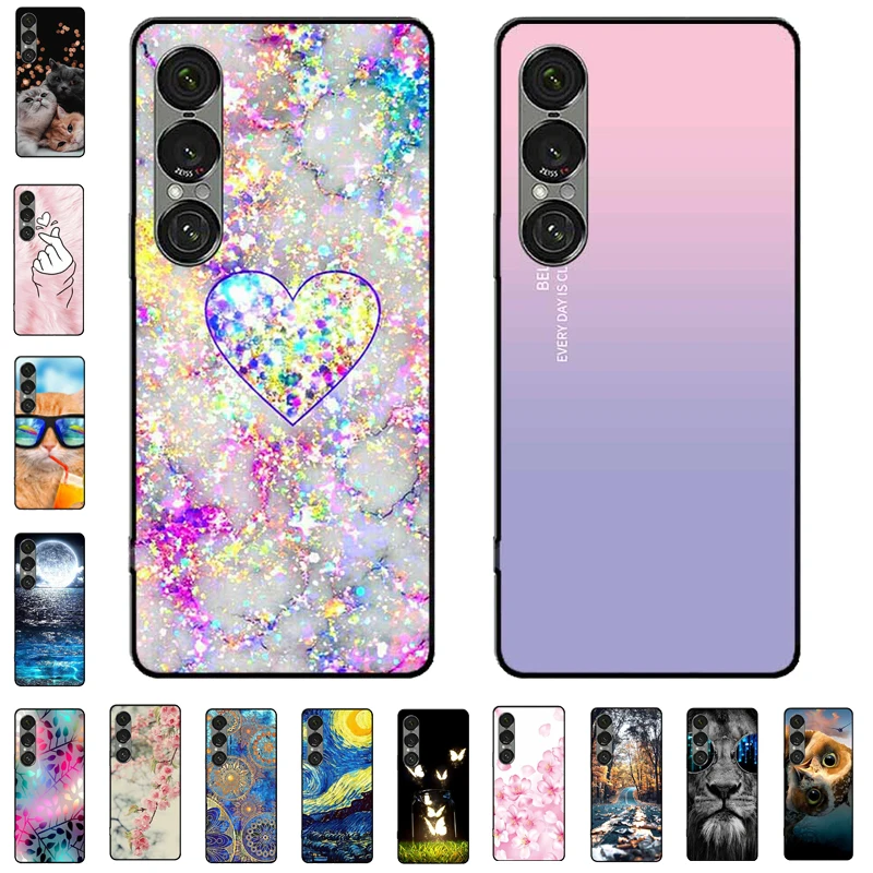 Capas para Sony Xperia 1 VII / 1 VI / 1 V, Capa Protetora de Silicone Macio para Sony Xperia 1 VI, Capa para Telefone Xperia 1V