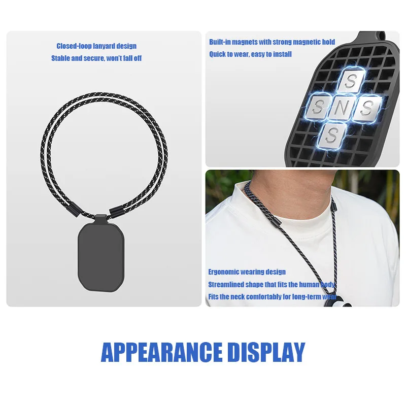 VOLODYMYR ميكروفون مغناطيسي يتم ارتداؤه على الرقبة لـ OSMO NanoGO 3/3S لشخص أول ميكروفون للرماية ملحقات الكاميرا #4