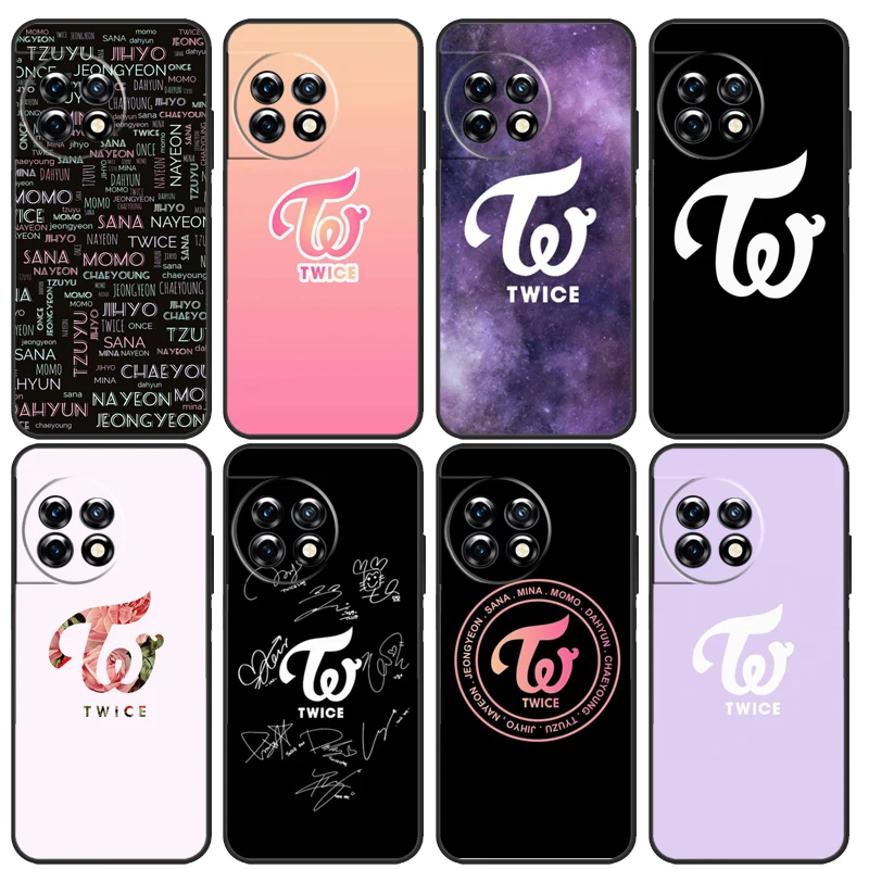 KPOP TWICE LOGO Case For OnePlus Nord CE 2 Lite Nord 3 2T N10 N20 OnePlus 8T 10T 9R 10R 9 10 Pro 11 Cover