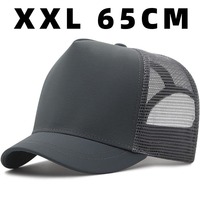 Summer Big Size 65cm Short Brim Baseball Caps Mesh Hard Top Snapback Cap Man Adjustable Fashion Outdoors Breathable Dad Sun Hat