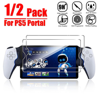 2Pcs Tempered Glass for Sony PlayStation Portal 5 Transparent Anti-Fingerprint Screen Protectors for PlayStation PS5 Portal