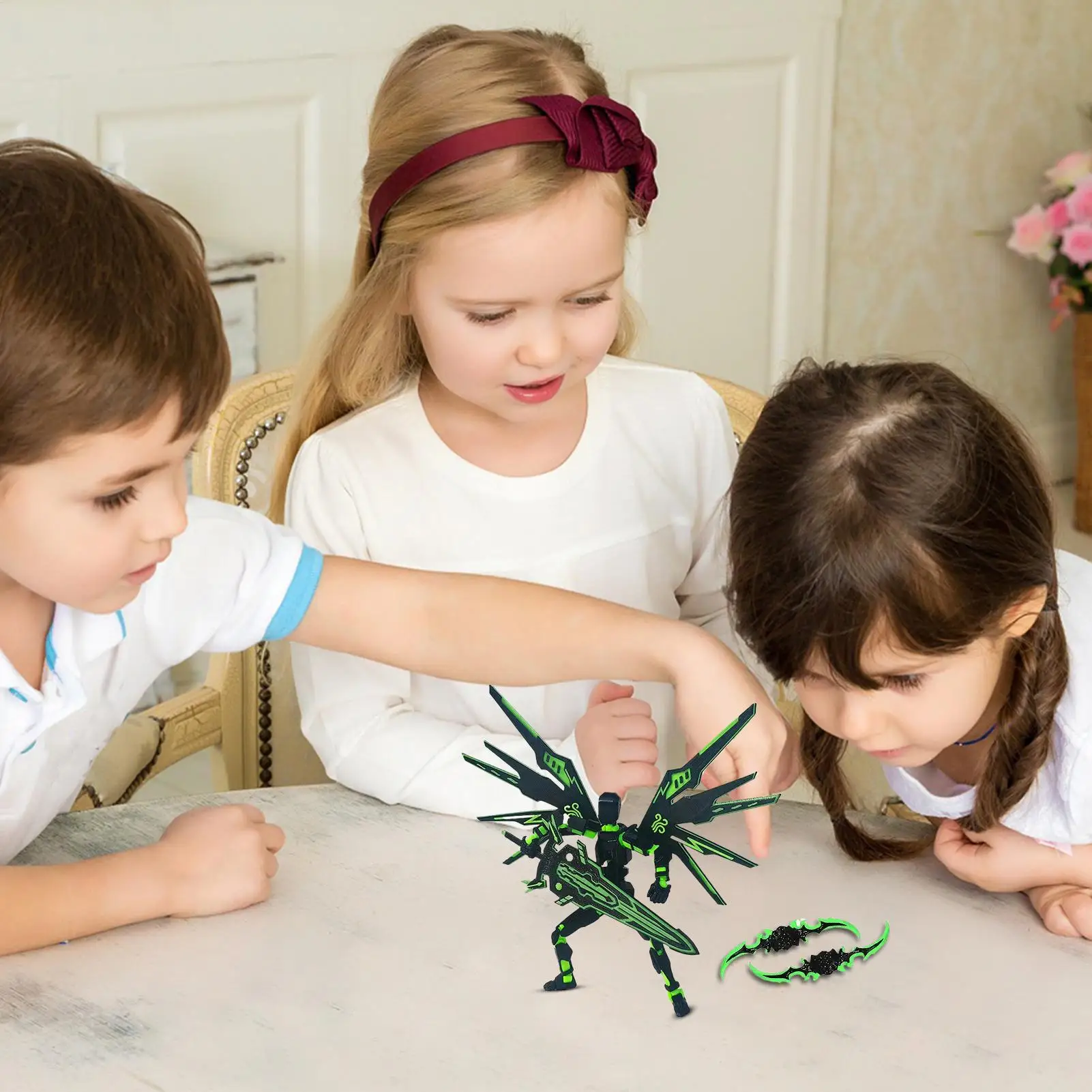 

Фигурка для сборки, напечатанная на 3D-принтере, 15-секционная, с множеством подвижных суставов, настольное украшение для детей, подростков, взрослых и фанатов