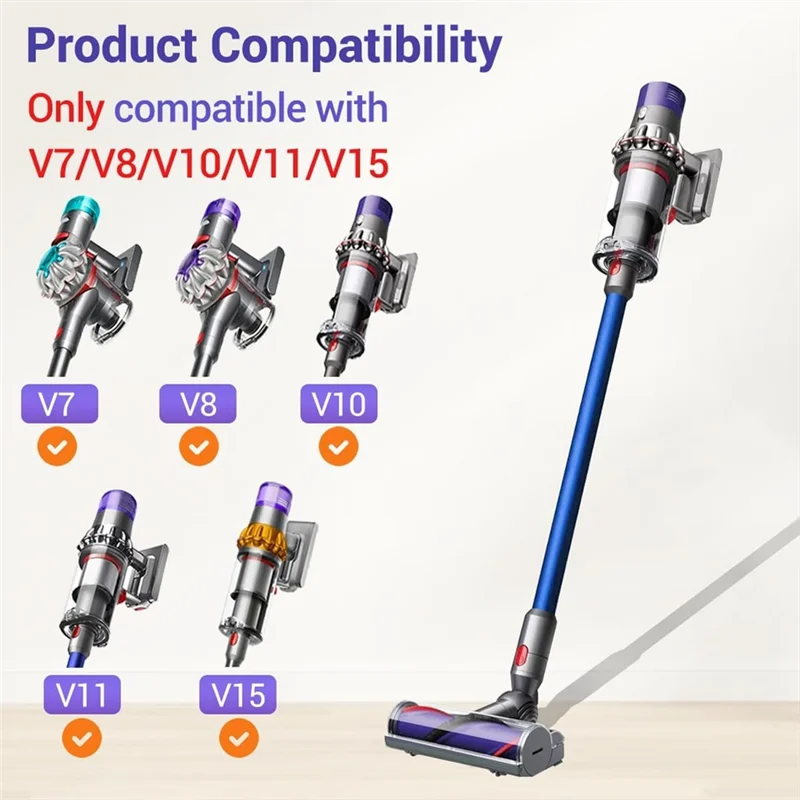 

A86I-Quick-Release Vacuum Cleaner Head For Dyson V15 V7 V8 V10 V11 Vacuum Attachments For Hardwood Floor Carpets