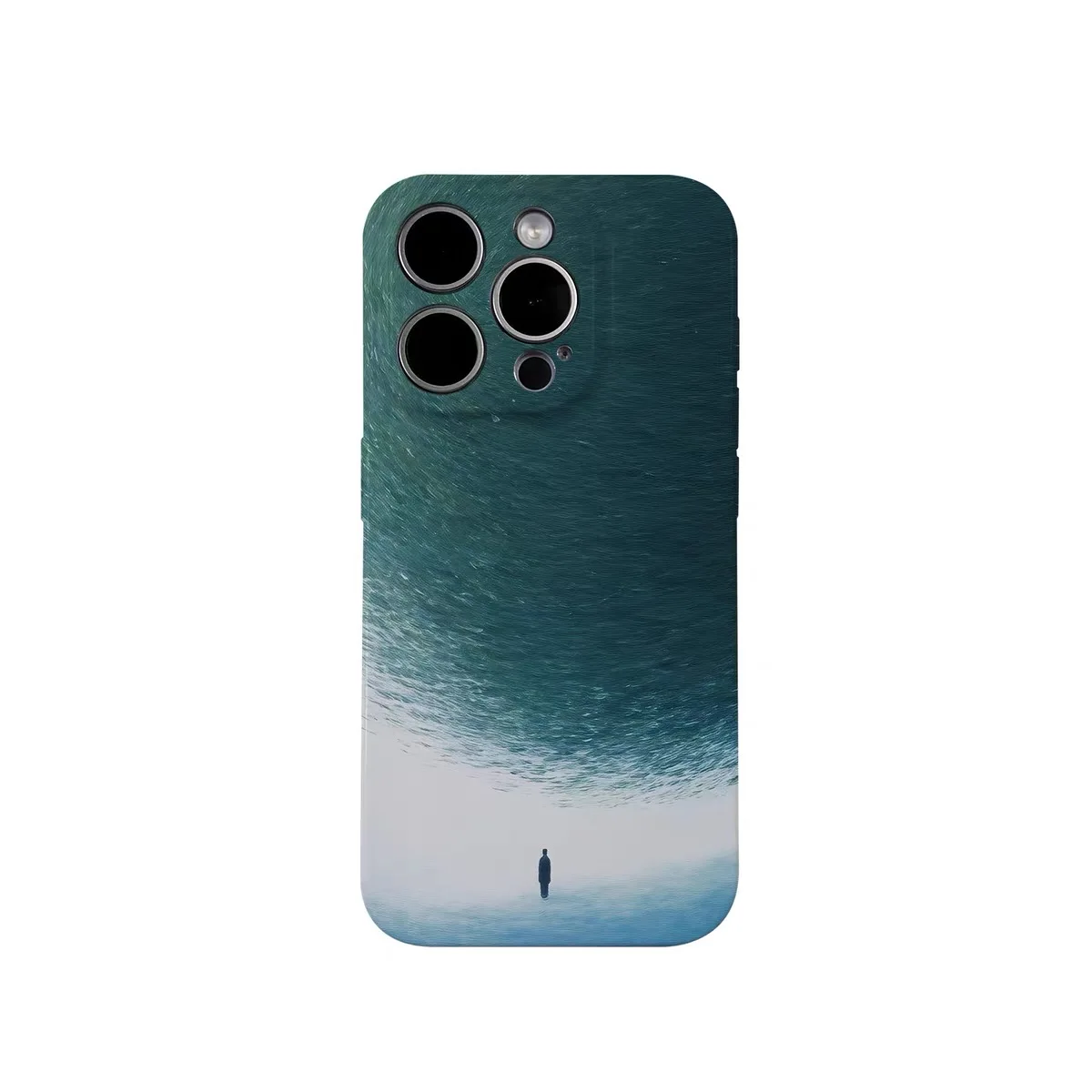 

Korean Ins Spiral Green Realm Phone Case for IPHONE 17 16E 15 PROMAX 14 Plus 13 12 MINI 11 PRO 16Plus XR XS Acrylic Phone Cover