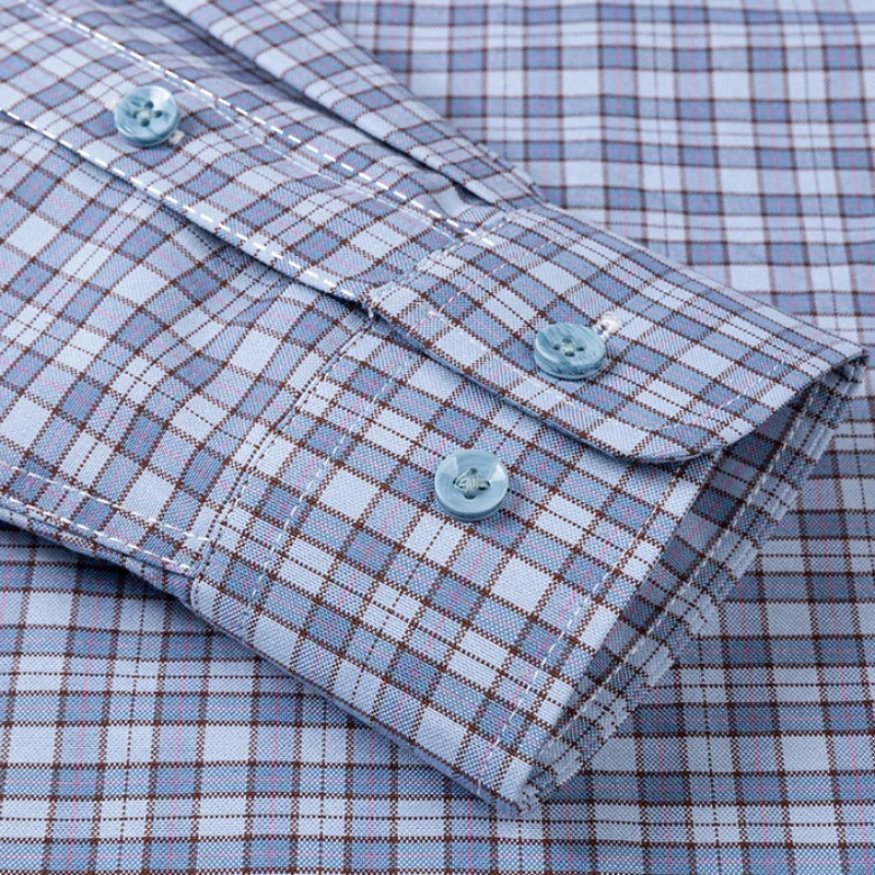 Big Tall Hot Sale 160KG 11XL 100% Cotton Men's Shirt Long Sleeve Plus Size Oxford Business Casual Work Shirt Long Sleeve Men