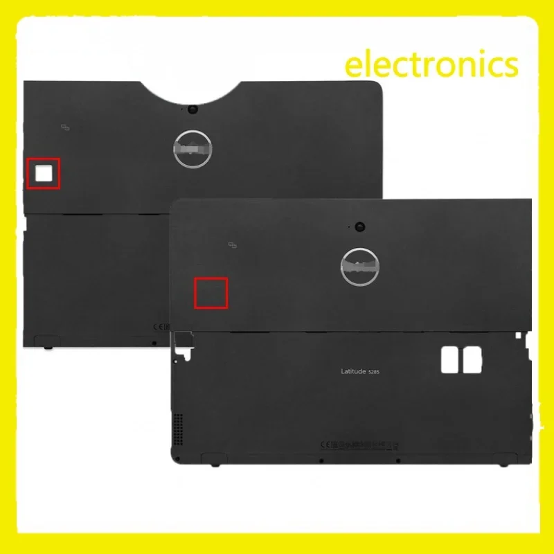 Nova série original destacável laptop lcd tampa traseira capa traseira com furo de impressão digital para dell latitude 5285 e528n5.07r