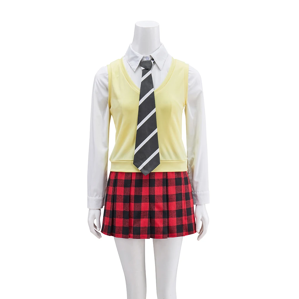 Anime Soul Cos Eater Meister Maka Albarn Cosplay Costume Uniform Death College Outfiits Halloween Party Maka Role Play Outfit view 5