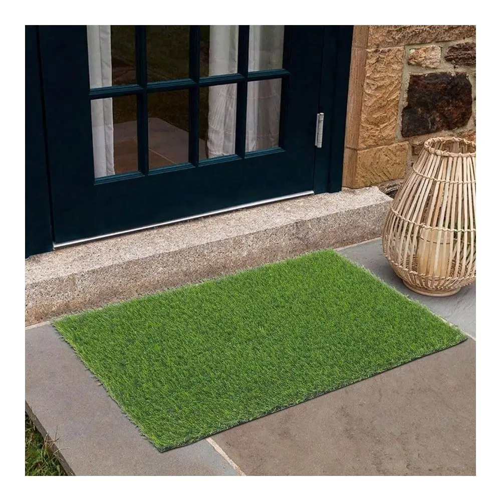 

Grass Rug 18 Inchx29.5 Inch Outdoor Grass Doormat Grass Turf Rugs With Drainage Holes Grass Pad Dogs Patio Balcony Yard Lawn De