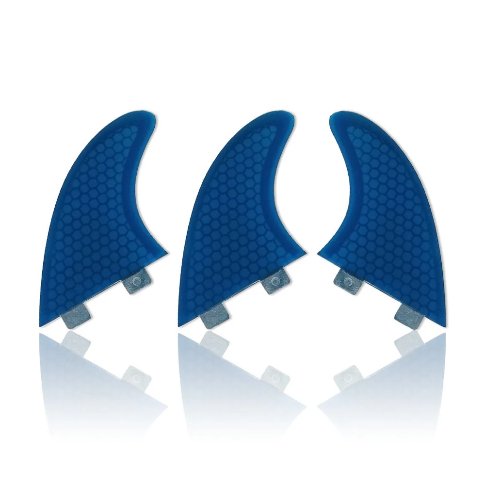 UPSURF FCS Fins Thruster G7 Blue Color Surfboard Fin 3pcs per set Honeycomb Fiberglass Surf Fin Quilhas Sup Board Fin