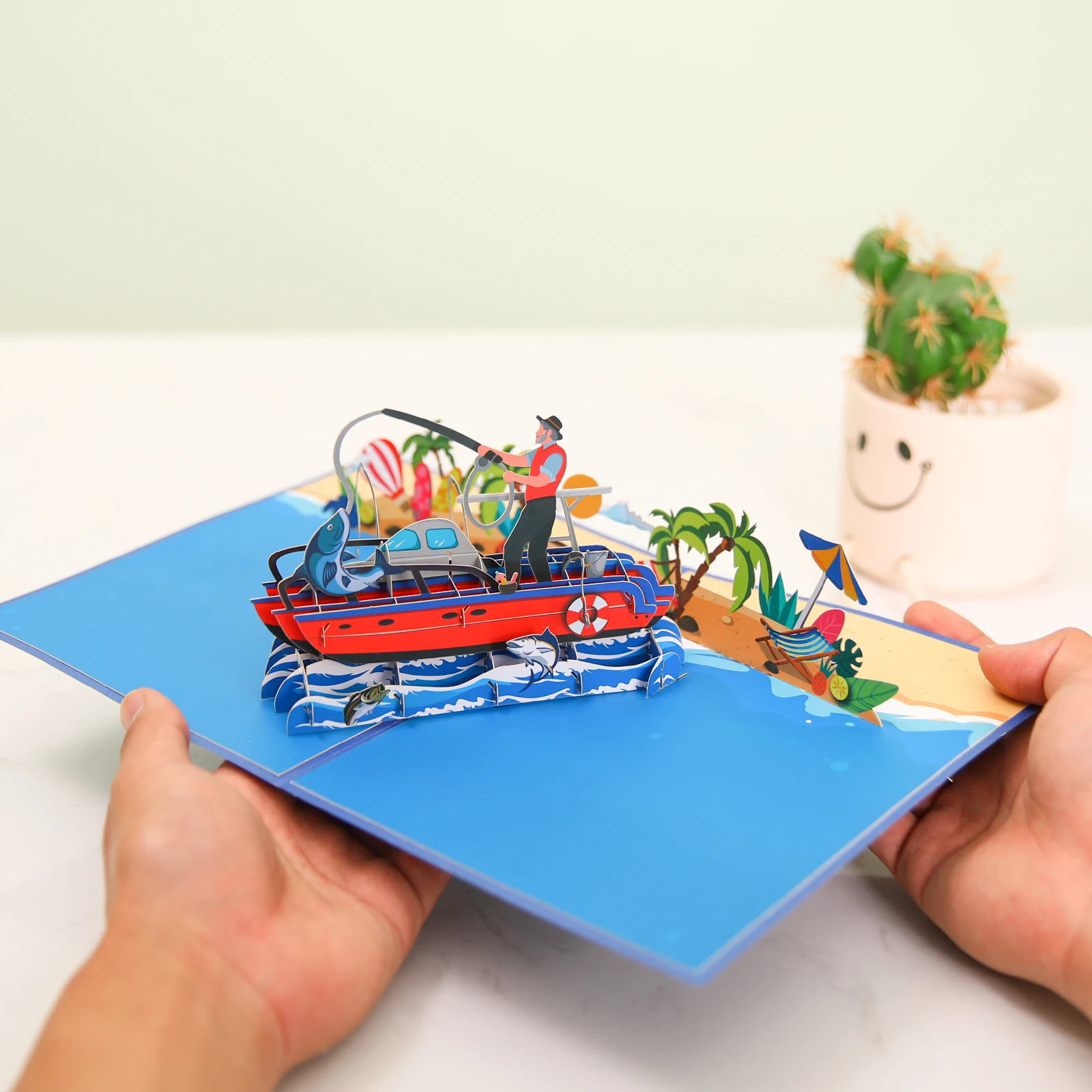 Pop Up Retirement Greeting Card for Travel Outdoor Themed