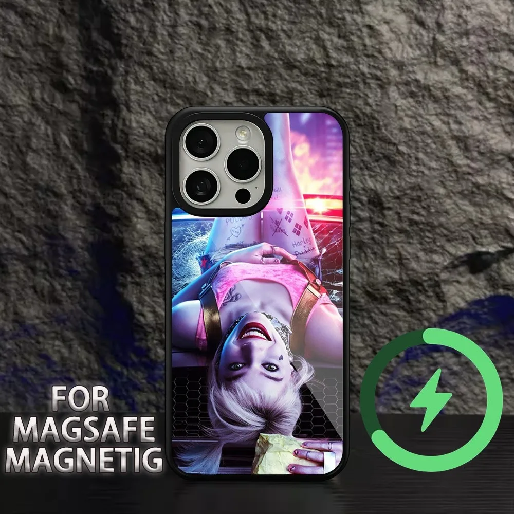 Beast Kingdom H-Harley Quinn  Phone Case For iPhone 15 14 13 12 11 Pro Max Plus Magsafe Magnetic Wireless Charging Cover