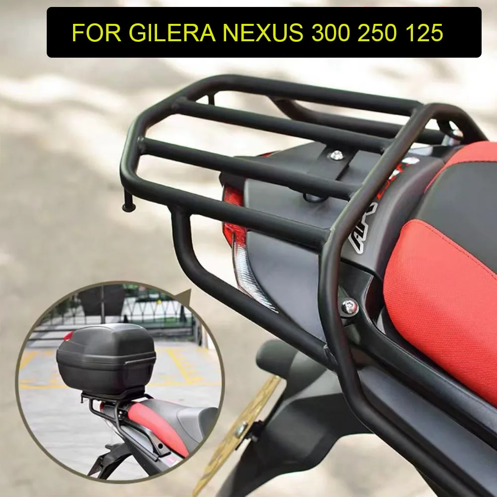 For Gilera Nexus 300 250 125 Motorcycle Rear Seat Luggage Carrier Rack Support Holder Bracket Saddlebag Cargo Shelf