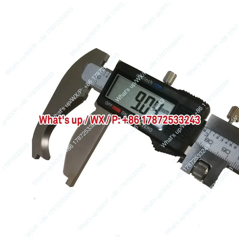 Special electronic digital ruler, external groove caliper, single hook, extended curved hook, irregular hole