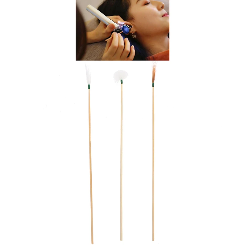 【10PCS/Set Goose Feather Earpick Wax Remover Curette Adult Bamboo Handle Ear Dig Tools Spoon Cleaner Stick Health Care】