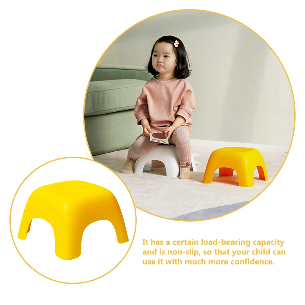 Plastic Stool Lightweight Small Non-slip Bedpan Child Stackable Shoe Changing Kids