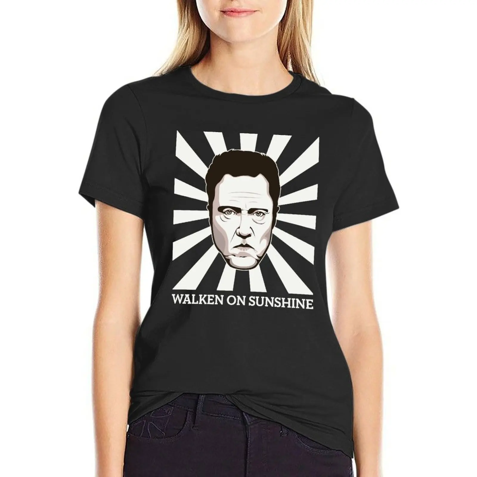 

Walken on Sunshine - Christopher Walken (Dark Shirt Version) T-Shirt blanks funnys Top Women