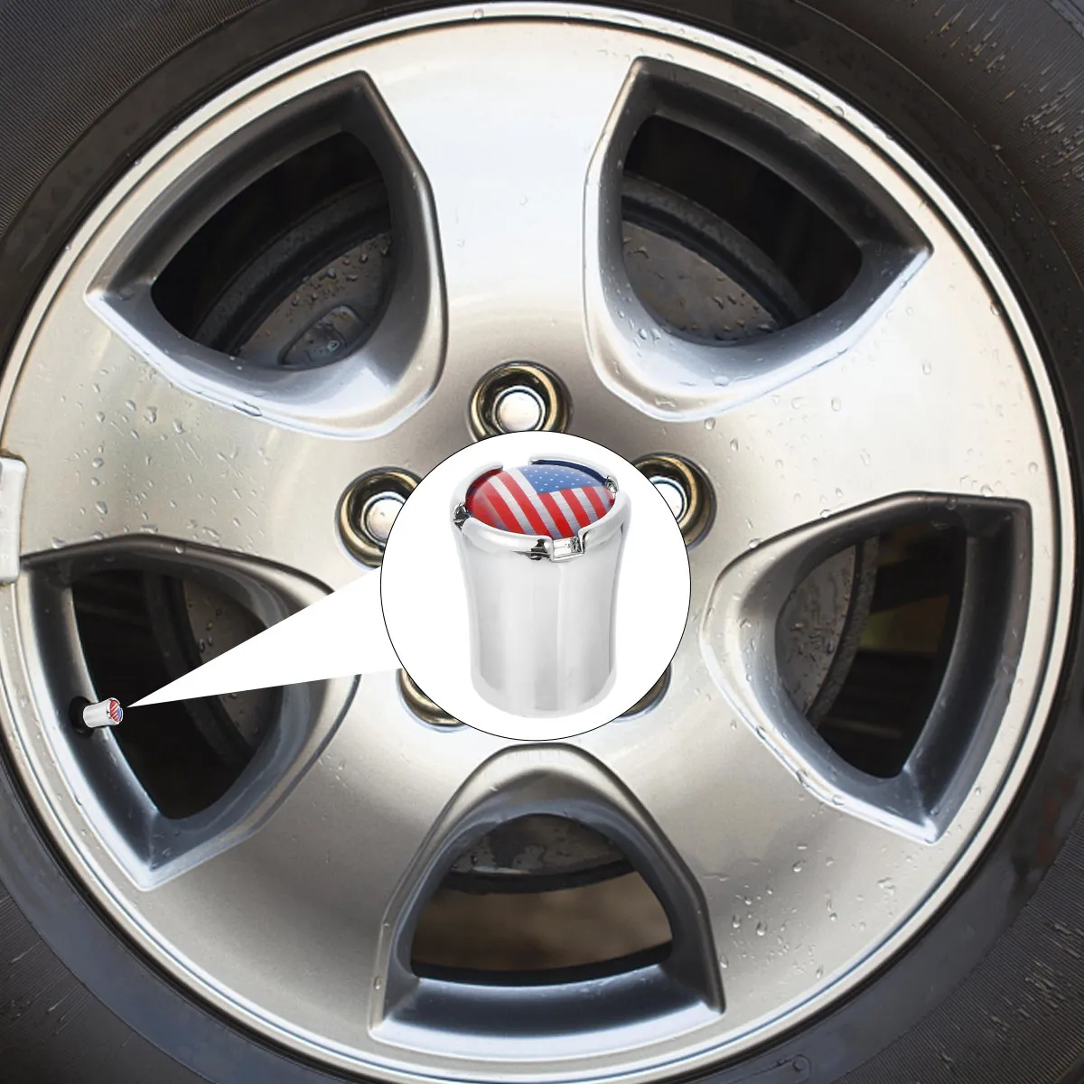 4Pcs Black Universal Tire Stem Caps Premium ABS Material Air Tight Seal Dust Proof for Car Motorcycle Bicycle Rv Truck Suv