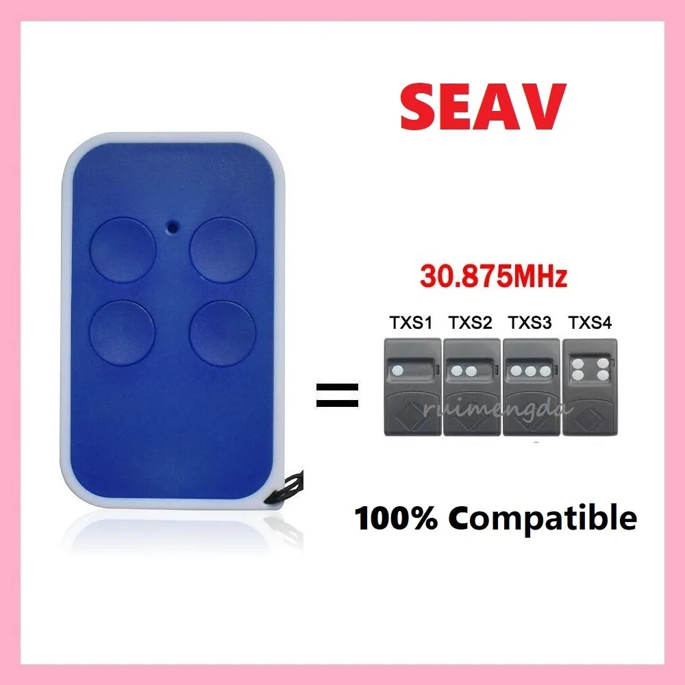 

For SEAV TXS1 TXS2 TXS3 TXS4 30.875MHz Fixed Code Garage Door Remote Control SEAV 30.875MHz Gate Remote Control Hand Transmitter