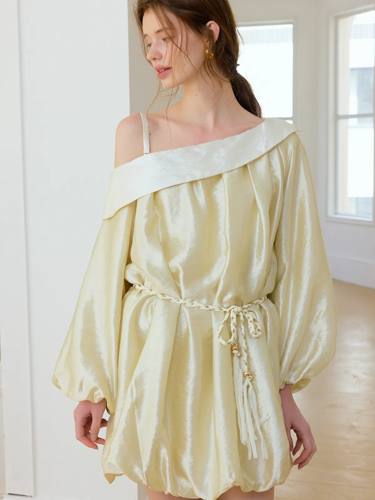 

Новинка Весна-Лето: Плиссированная юбка-бутон с открытыми плечами от FrigidOrg, длинная, повседневная, пляжная, в стиле Holiday Fairy.