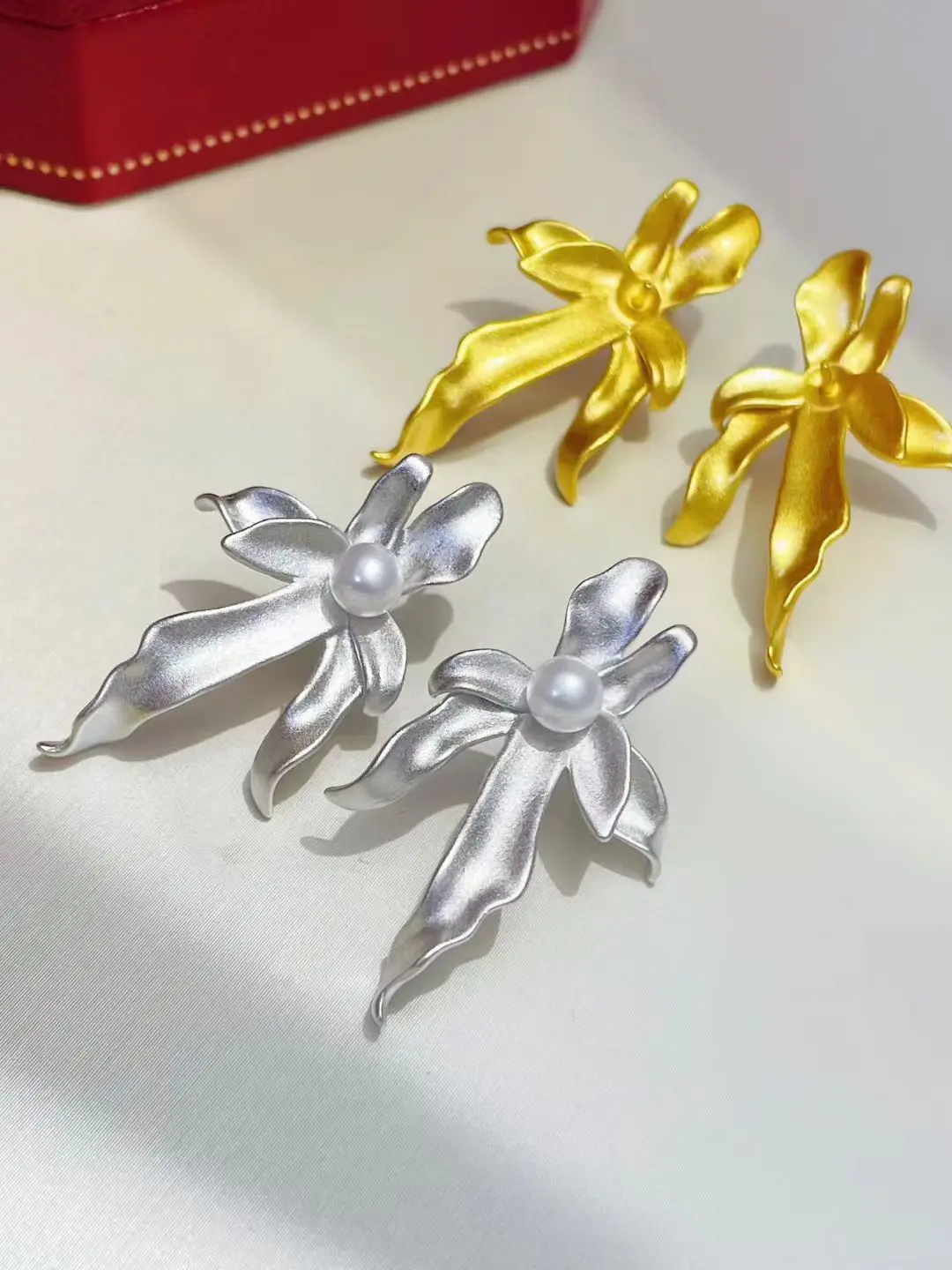 S925 Sterling Silver Earrings Mount Findings Settings Base Mounting Parts Accessory for 4-5mm Pearls
