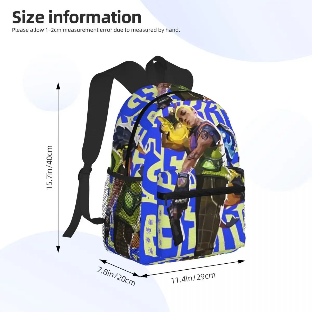 Game Valorant  Student Backpack School Bag Hiking Travel Daypack for Boys Girls Fashion Bookbag Shoulder Bags
