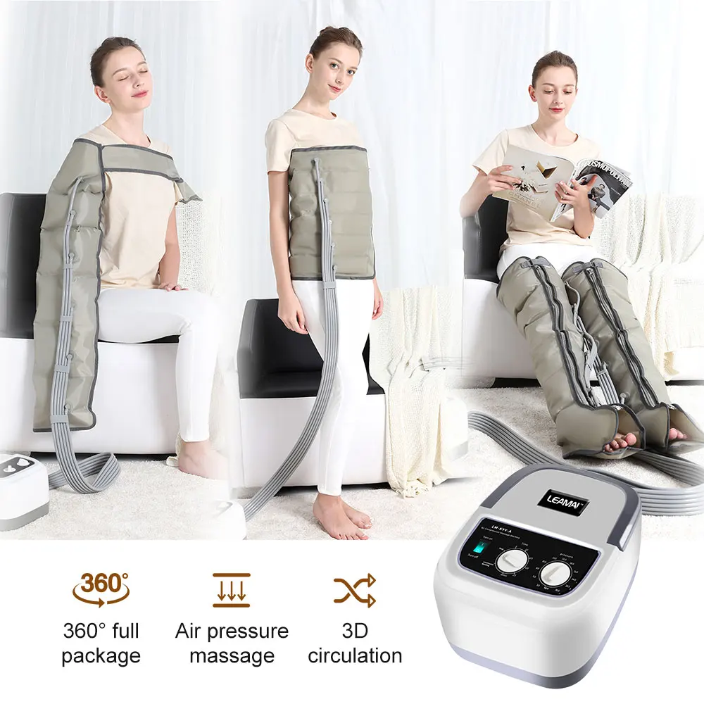 

Air Compression Leg Massager Massage Electric Arm Waist Foot Thighs Calves Massage Circulation Pressure 6 Airbag Loop Kneading