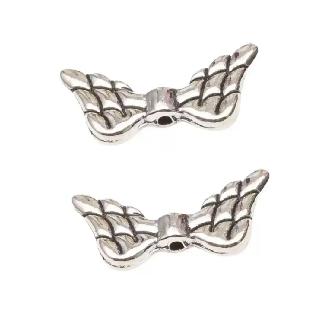 

35pcs 19*9mm Zinc Alloy metal wings spacer beads for jewelry handamde accessories HW3531
