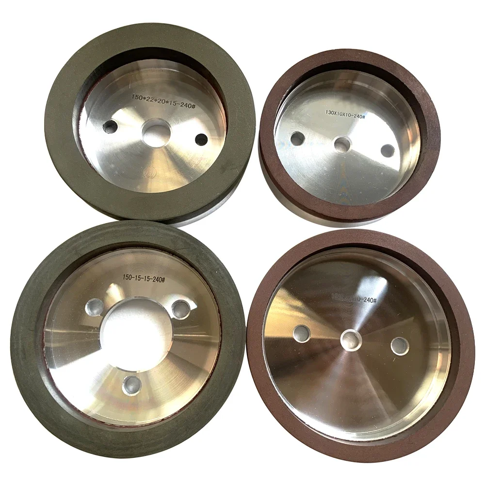 Diameter 130/150mm Resin Cup Grinding Wheel for Glass Edge Arrising Glass Straight Edging Machine