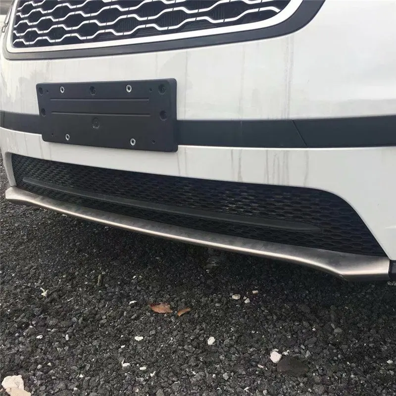 

WELKINRY For Range Rover Velar L560 2017 2018 2019 2020 2021 2022 stainless steel Car Head Face Front Bumper Trim