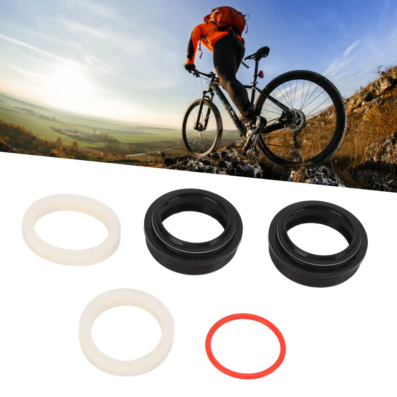 

Dust Foam Kit Dust Wiper Kit RISK 32mm Low Friction Dust Wiper Kit Dust Foam O Kit for Suspension Fork