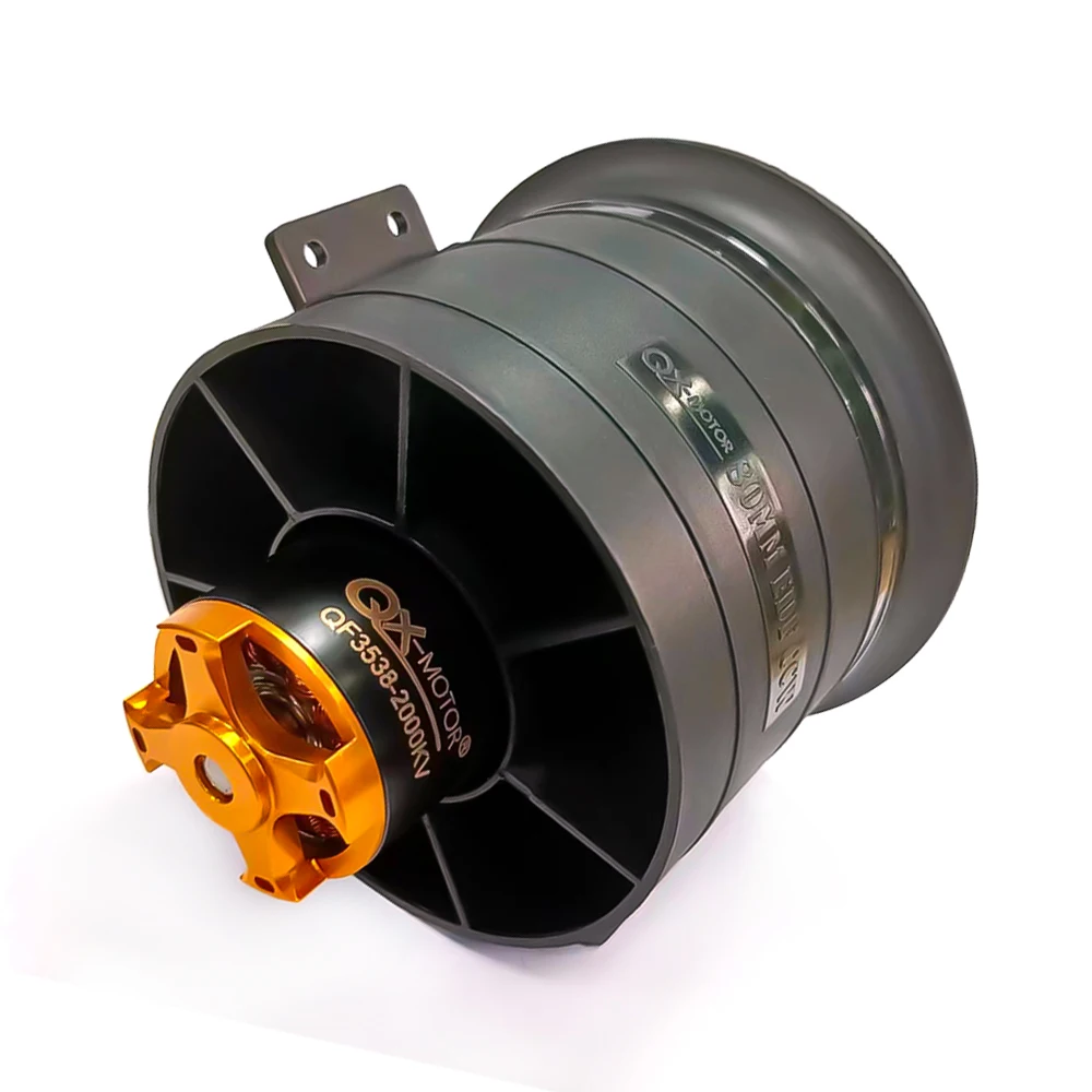 QX-Motor QF3748 QF3538 80mm EDF ventilador de 12 aspas CW CCW con Motor sin escobillas 6S/12S 1000KV 2000KV uso ESC para piezas de juguetes de drones